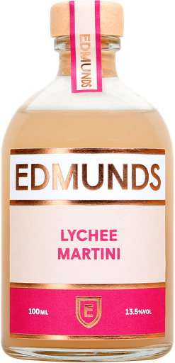 [13750] Edmunds Bottled Cocktails - Lychee Martini 14% ABV X 6 X 100ml