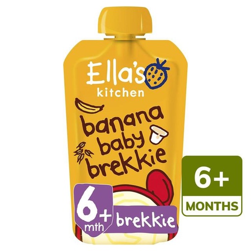 [10724] [15% OFF] Ellas Kitchen Baby Brekkie - Banana (EK046) X 6 X 100g