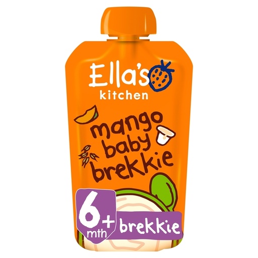 [10725] [15% OFF] Ellas Kitchen Baby Brekkie - Mango (EK047) X 6 X 100g