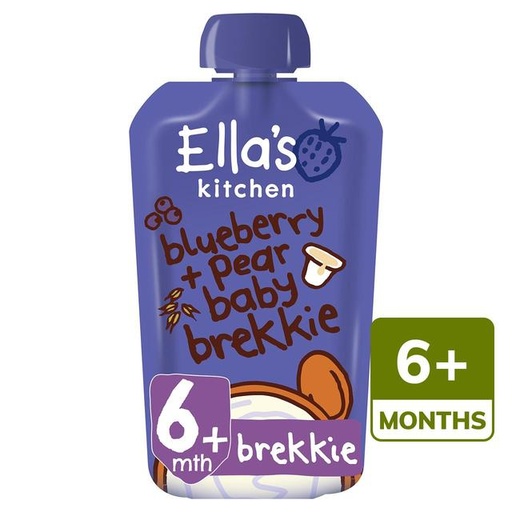[10726] [15% OFF] Ellas Kitchen Baby Brekkie - Blueberry & Pear (EK083) X 6 X 100g
