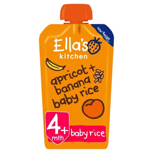 [10731] [15% OFF] Ellas Kitchen Stage 1 - Rice w/ Banana & Apricot (EK105) X 7 X 120g