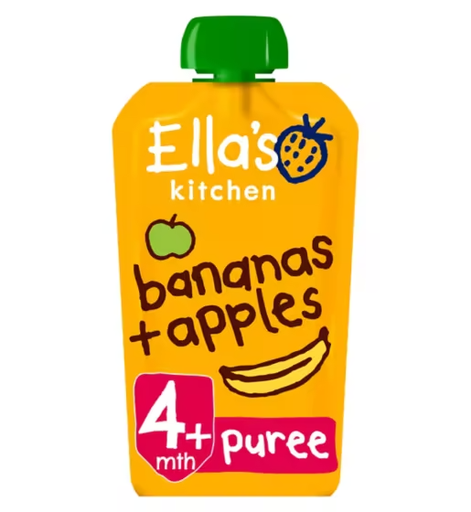 [10737] Ellas Kitchen Stage 1 - Apples & Bananas (EK016) X 7 X 120g
