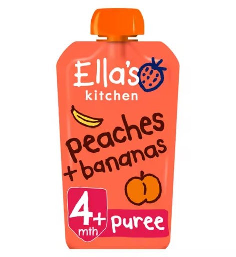 [10739] Ellas Kitchen Stage 1 - Peaches & Bananas (EK018) X 7 X 120g
