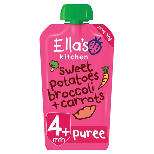 [10742] [15% OFF] Ellas Kitchen Stage 1 - Sweet Potato, Broccoli & Carrot (EK071) X 7 X 120g