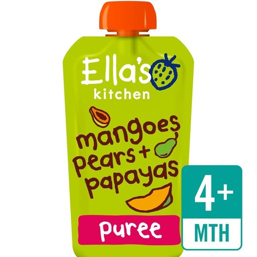 [10743] [15% OFF] Ellas Kitchen Stage 1 - Mangoes, Pears & Papayas (EK208) X 7 X 120g