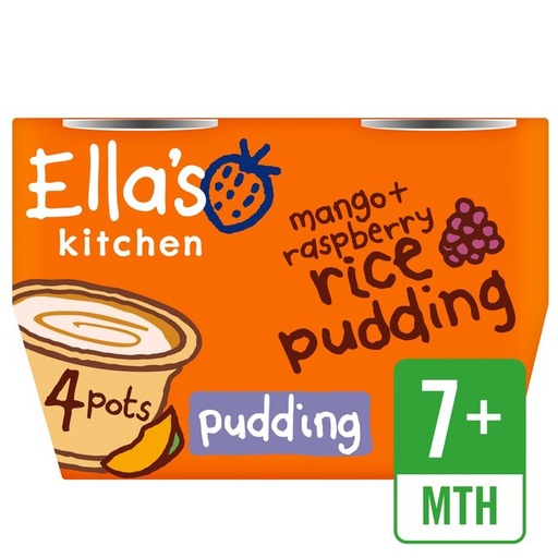 [10758] [15% OFF] Ellas Kitchen Stage 2 - Rice Pudding Dessert (EK099) X 6 X 80g