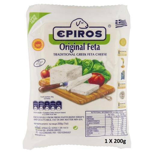 [1771] Epiros Greek Cheese - Original Feta 180g