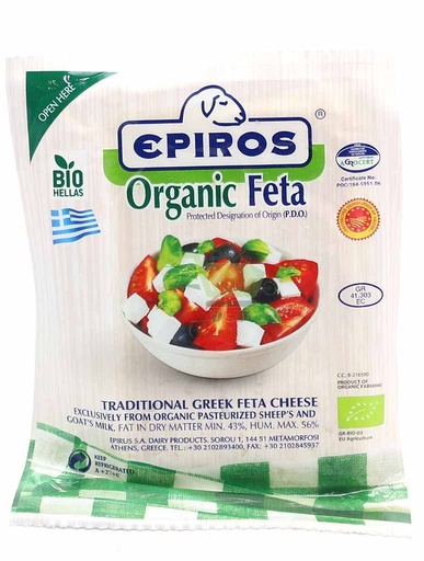 [2784] Epiros Greek Cheese - Organic Feta 150g