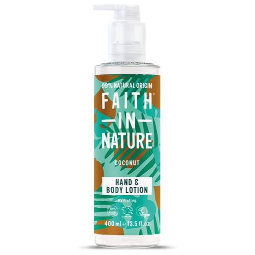 [13226] Faith In Nature Hand n Body Lotion - Coconut X 6 X 400ml