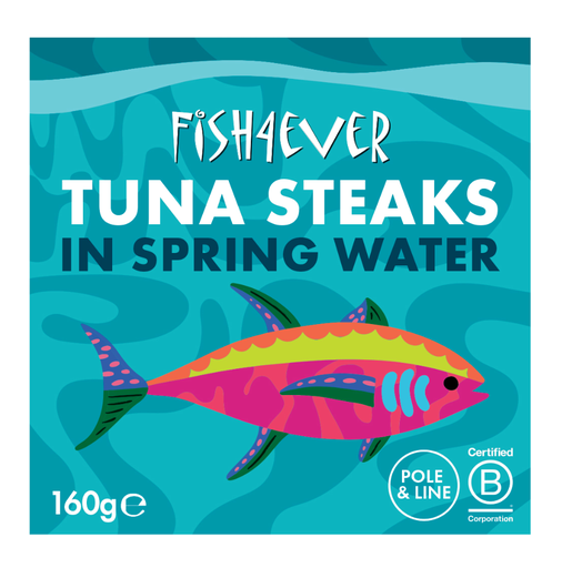 [6661] [15% OFF] Fish 4 Ever Organic Tuna - Azores Steaks in Spring Water X 8 X 160g