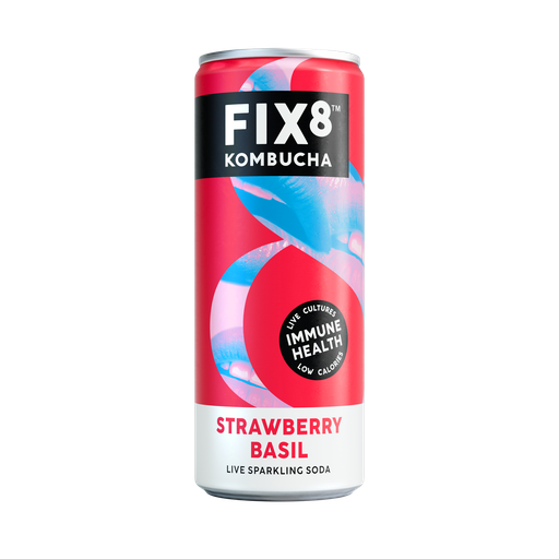 [12434] [15% OFF] Fix8 Kombucha - Strawberry Basil X 12 X 250ml