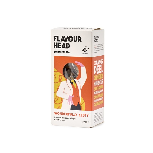 [13567] [15% OFF] Flavour Head Botanical Infusions - Wonderfully Zesty 15 bags X 6 X 37.5g