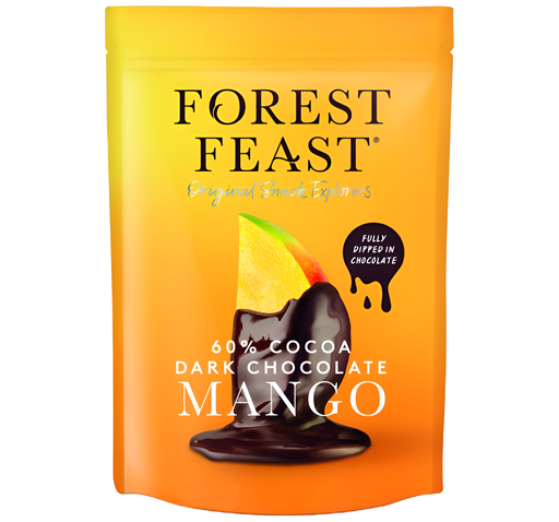 [11411] [SUPPLIER ISSUE] Forest Feast - Belgian Dark Choc Mango Strips 05423 X 6 X 100g