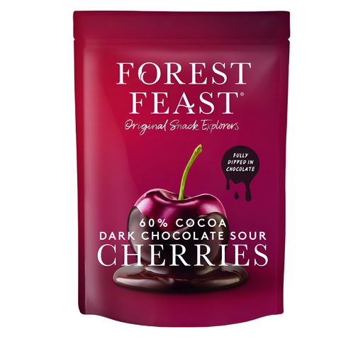 [11412] Forest Feast - Belgian Dark Choc Sour Cherries 05425 X 6 X 120g
