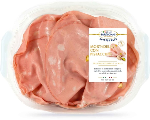 [10501] Fratelli Parmigiani Italian Charcuterie - Mortadella Al Pistacchio 100g