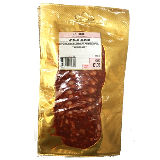 [1087] Fulwell Sliced Meats - Chorizo £1.89 X 6 X 70g