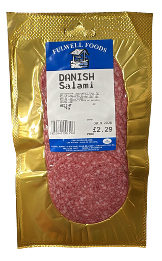[1091] Fulwell Sliced Meats - Salami Danish £1.99 X 6 X 70g