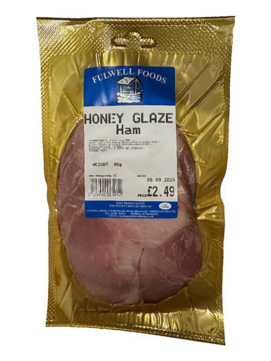 [1101] Fulwell Sliced Meats - Honey Glaze Ham £2.49 X 6 X 90g