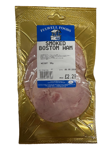 [1123] Fulwell Sliced Meats - Ham Smoked Boston £2.29 X 6 X 90g