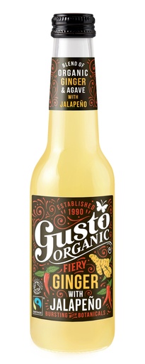 [13686] [15% OFF] Gusto Organic Drink - Fiery Ginger with Jalapeno X 12 X 275ml