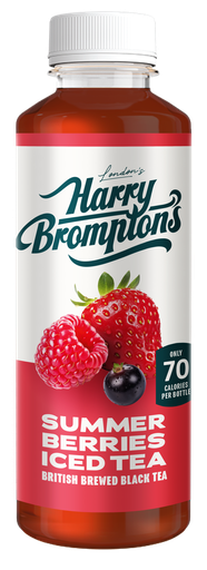 [12849] [20% OFF] Harry Bromptons Iced Tea - BOTTLE Summer Berries X 12 X 500ml