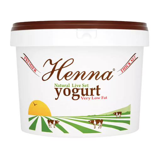 [13721] [PRE ORDER] Henna Natural Yoghurt - CATERING Whole Milk Live Set 10kg