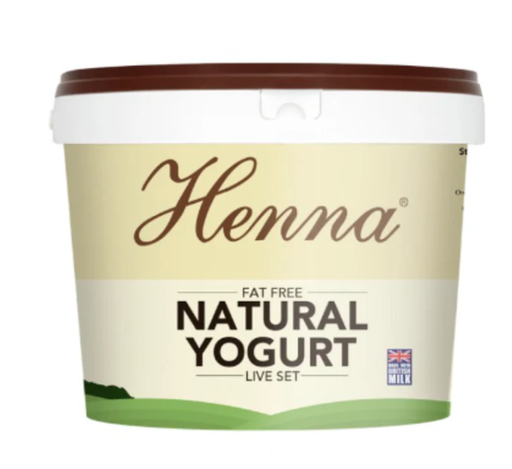[13722] [PRE-ORDER] Henna Natural Yoghurt - CATERING LARGE Fat Free Live Set 10kg