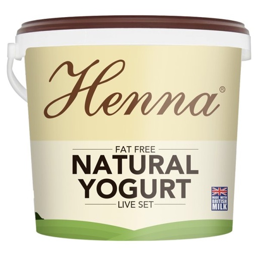[13723] [PRE-ORDER] Henna Natural Yoghurt - CATERING SMALL Fat Free Live Set 5kg