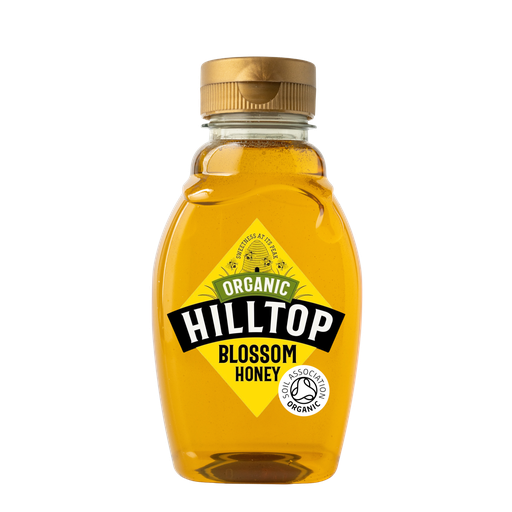 [13624] Hilltop Organic Honey - SMALL Blossom 6 X 340g