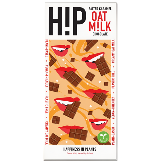 [9475] HiP Oat Milk Chocolate - Salted Caramel X 12 X 70g
