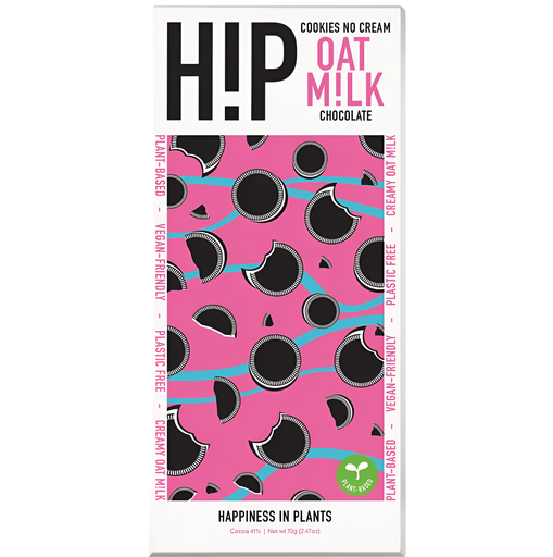 [9477] [SUPPLIER ISSUE] HiP Oat Milk Chocolate - Cookies No Cream X 12 X 70g