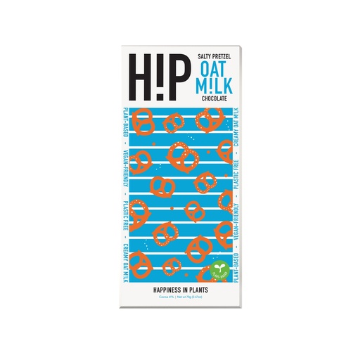 [9478] HiP Oat Milk Chocolate - Salty Pretzels X 12 X 70g
