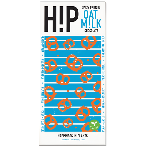 [9478] HiP Oat Milk Chocolate - Salty Pretzels X 12 X 70g