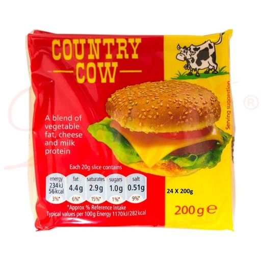 [1133] Hochland Cheddar Slices - Country Cow 200g