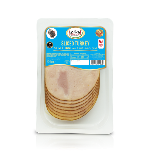 [11120] Istanbul Halal Sliced Meat - Turkey Breast 130g