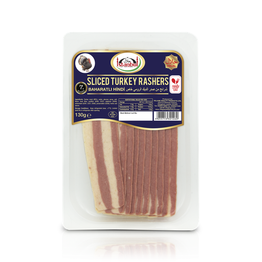 [11121] Istanbul Halal Sliced Meat - Turkey Rashers 130g