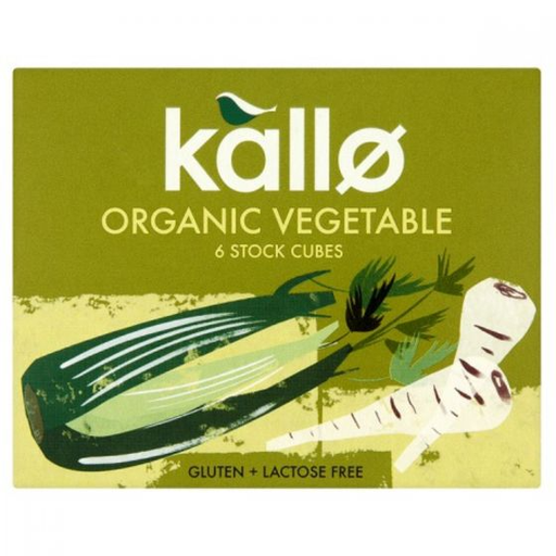 [9143] Kallo Organic Stock Cubes - Vegetable X 15 X 66g