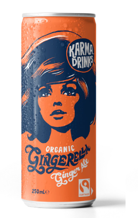 [12042] Karma Drinks - CAN Gingerella Ginger Ale X 24 X 250ml