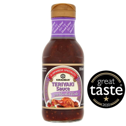 [11075] Kikkoman Japanese Sauces - Teriyaki Sauce Roasted Garlic X 6 X 250ml