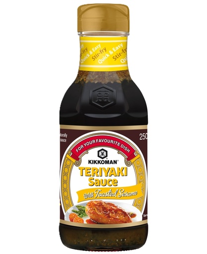 [11076] Kikkoman Japanese Sauces - Teriyaki Sauce Toasted Sesame X 6 X 250ml
