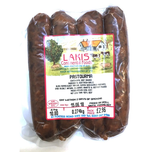 [3147] Lakis Continental Meats £/KG - Pastourma