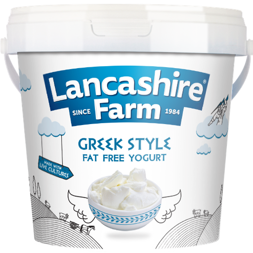 [13709] [PRE-ORDER]Lancashire Farm Natural Yoghurt - LARGE Greek Style Fat Free 1kg