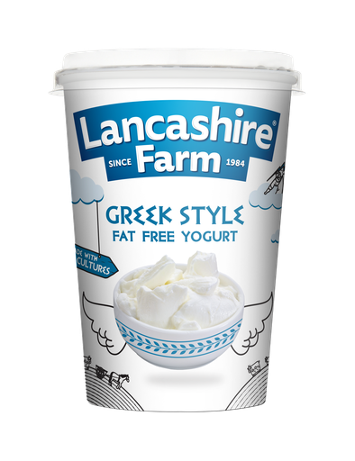[13710] Lancashire Farm Natural Yoghurt - SMALL Greek Style Fat Free 450g