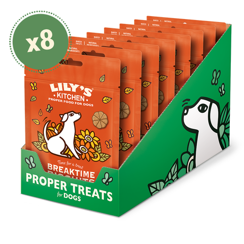 [11000] [25% OFF] Lilys Kitchen Pet Food - DOG Breaktime Biscuits DTBR80 X 8 X 80g