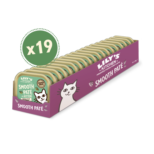 [11100] [25% OFF] Lilys Kitchen Pet Food - KITTEN Cod Pate CKCC85 X 19 X 85g