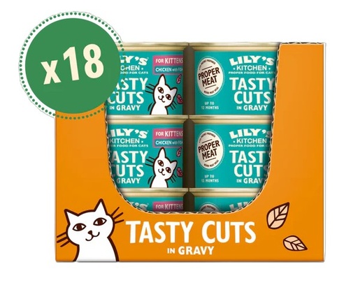 [11103] [SUPPLIER ISSUE] Lilys Kitchen Pet Food - MATURE CAT Chicken & Fish in Gravy CSTCCF85-UK01A X 18 X 85g
