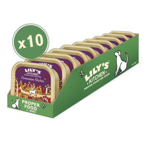 [11116] [25% OFF] Lilys Kitchen Pet Food - DOG Coronation Chicken Tray DCOT15 X 10 X 150g