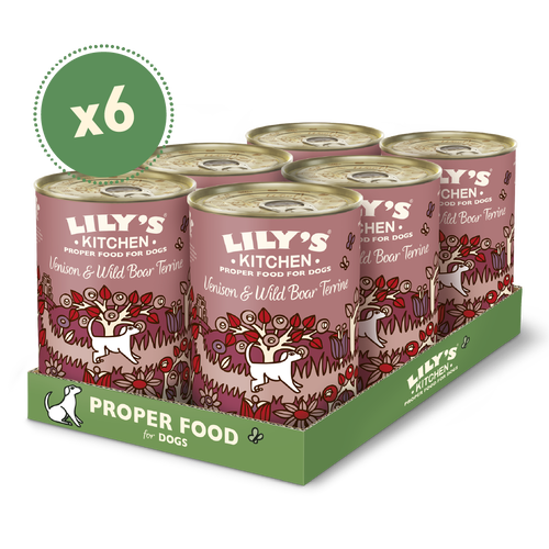 [11260] [25% OFF] Lilys Kitchen Pet Food - DOG Venison Wild Boar Terrine DVB8 X 6 X 400g