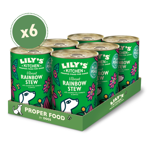 [11262] [25% OFF] Lilys Kitchen Pet Food - DOG Vibrant Rainbow Stew Tin DVV4 X 6 X 400g