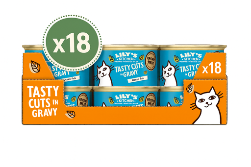 [12287] [25% OFF] Lilys Kitchen Pet Food - CAT Tasty Cuts in Gravy CATCF85-UK01A X 18 X 85g
